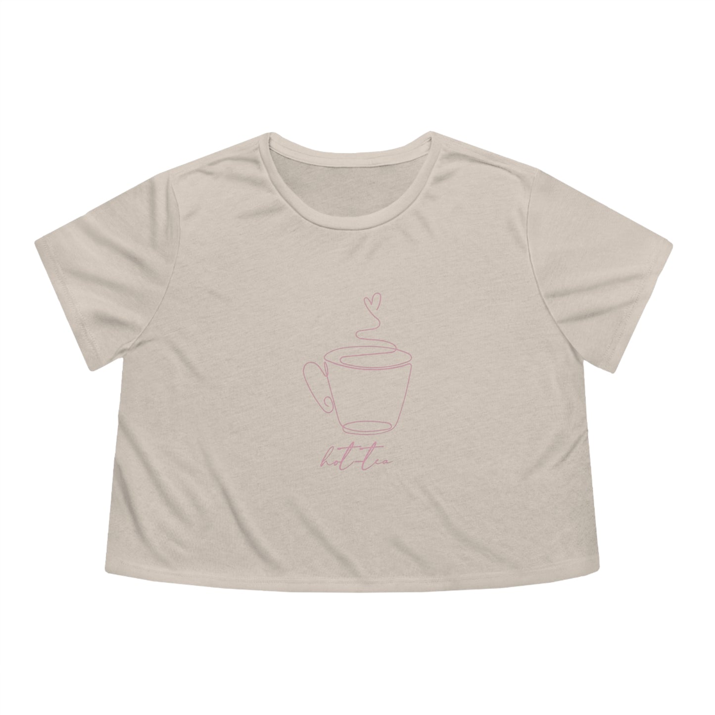 Women's Flowy "Hot-tea" Cropped Tee