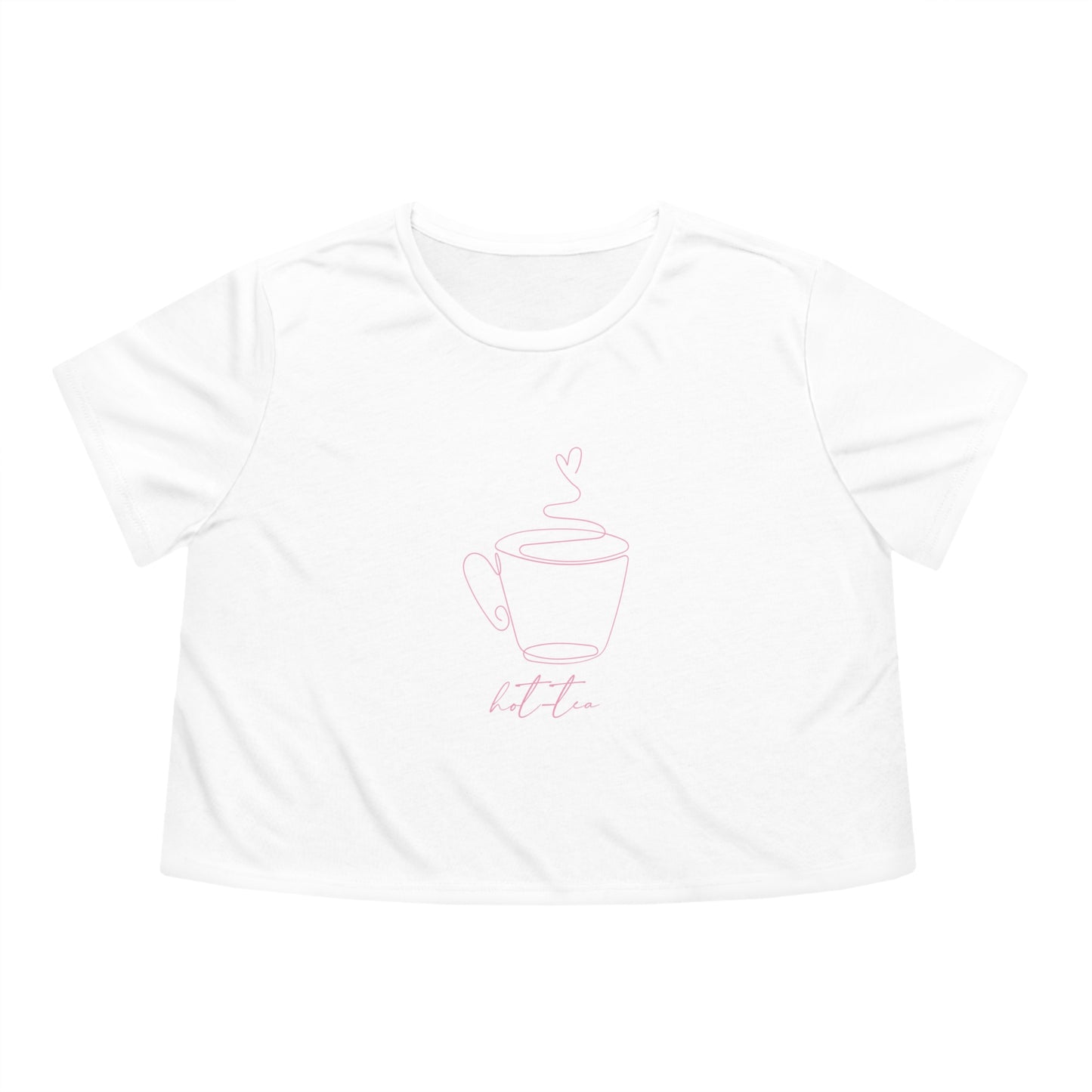 Women's Flowy "Hot-tea" Cropped Tee