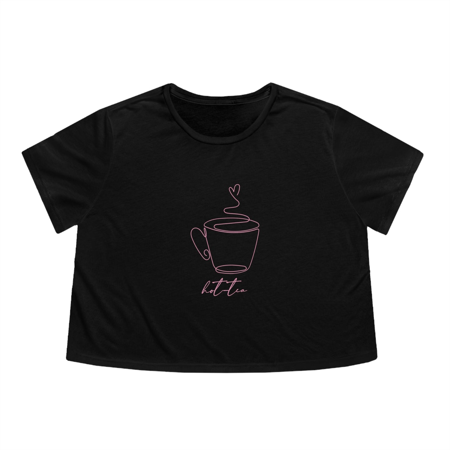 Women's Flowy "Hot-tea" Cropped Tee