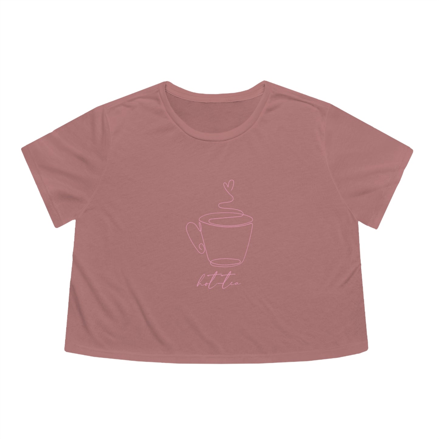 Women's Flowy "Hot-tea" Cropped Tee